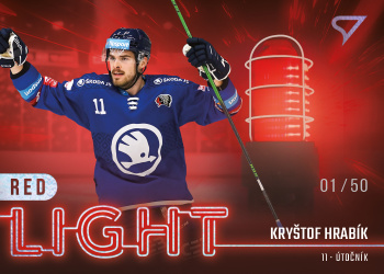 Krystof Hrabik Plzen Tipsport ELH 2022/23 SportZoo 2. serie Red Light /50 #RL-23